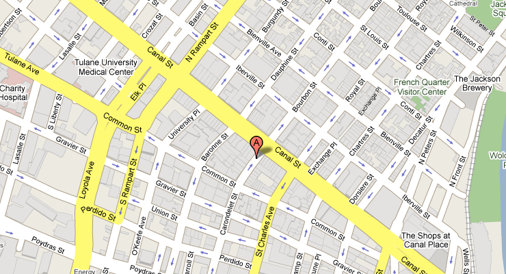 Image of office location on map.